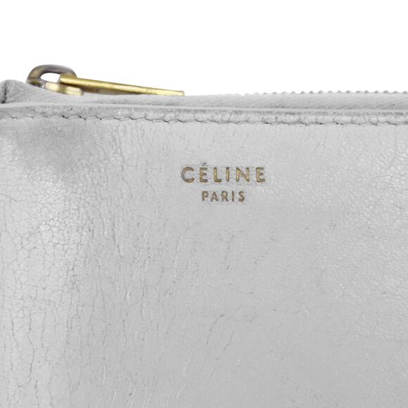 🔴 Celine Compact Zip Wallet - White/Red - Picture 4 of 7